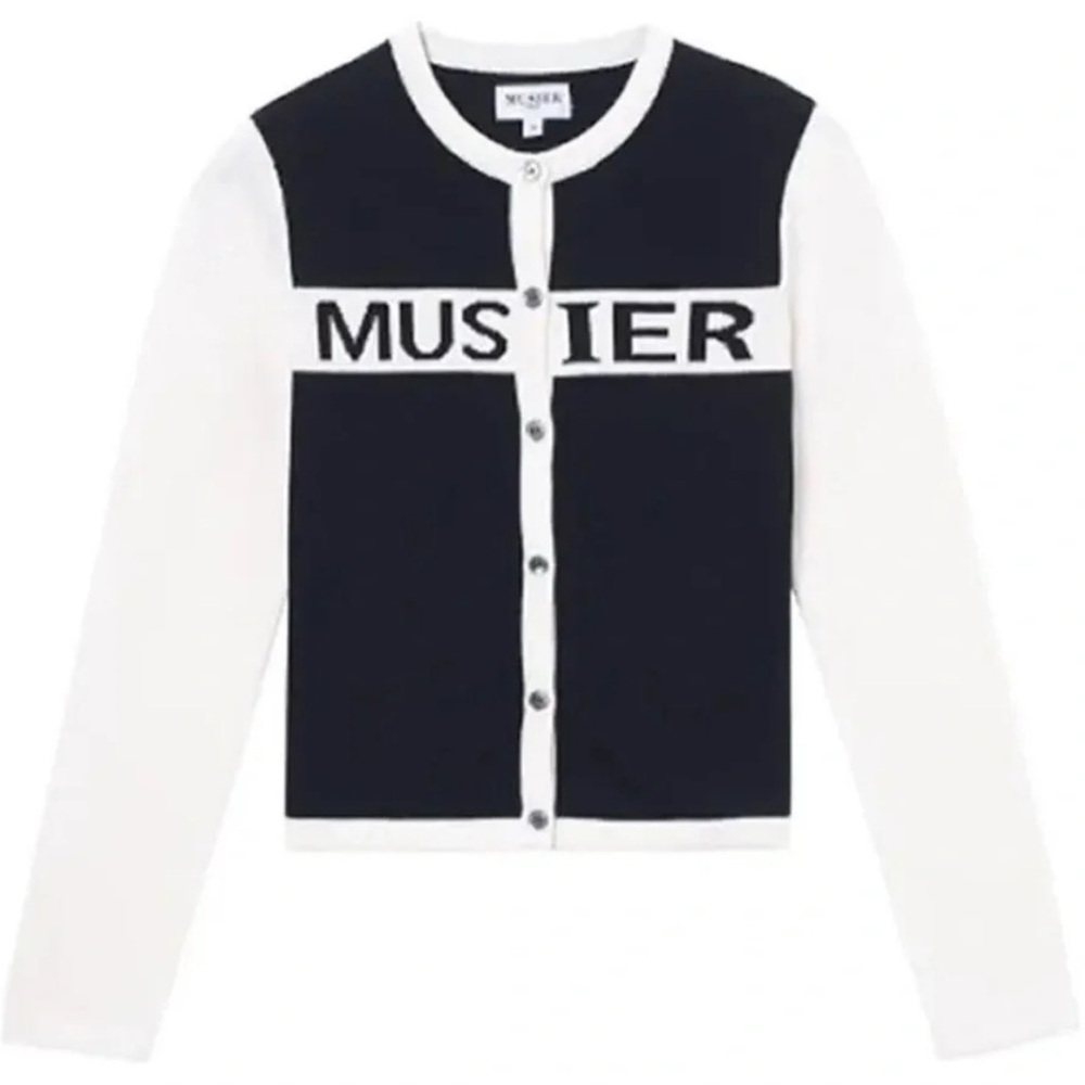 Musier Paris Cardigan Coco Black and White